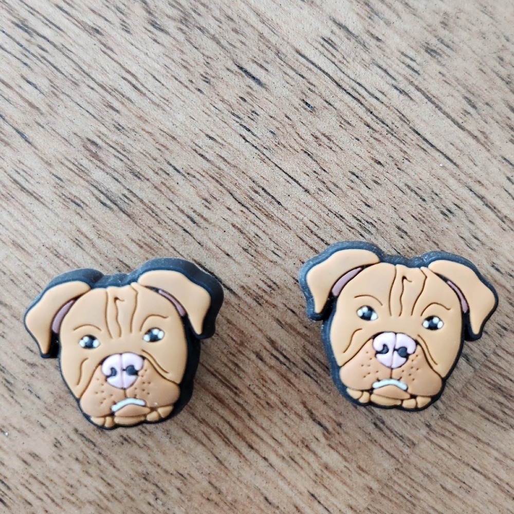 Crocs Jibbitz Bulldog Dog Breed Shoes Charms Clog Decoration